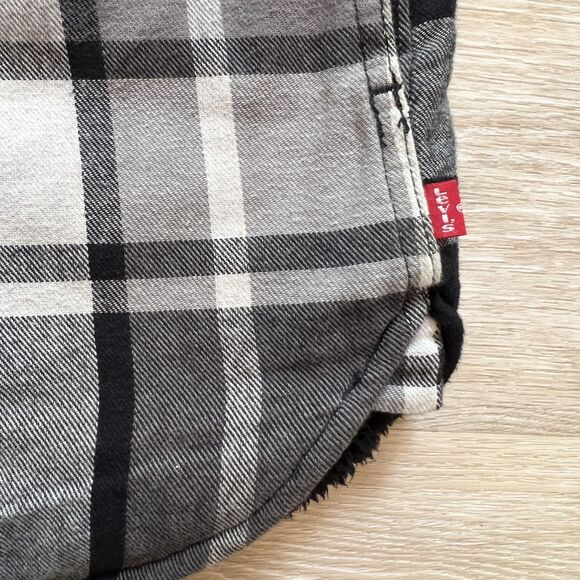 Levi Plaid Flannel Sherpa Fleece Jacket-Size XXL - Picture 5 of 10